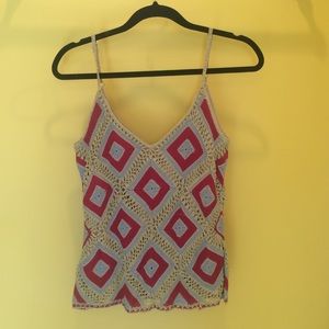 Poleci Crocheted Patterned Top