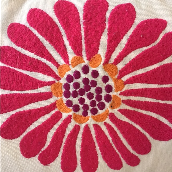 Pottery Barn floral pillow - Picture 4 of 4