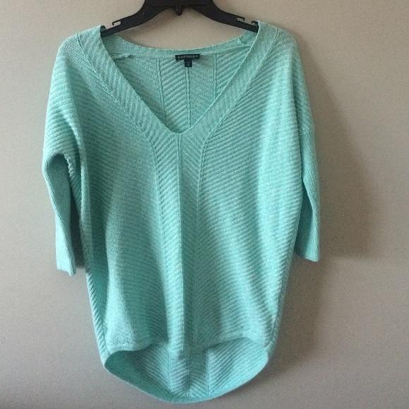 Mint green Express London sweater