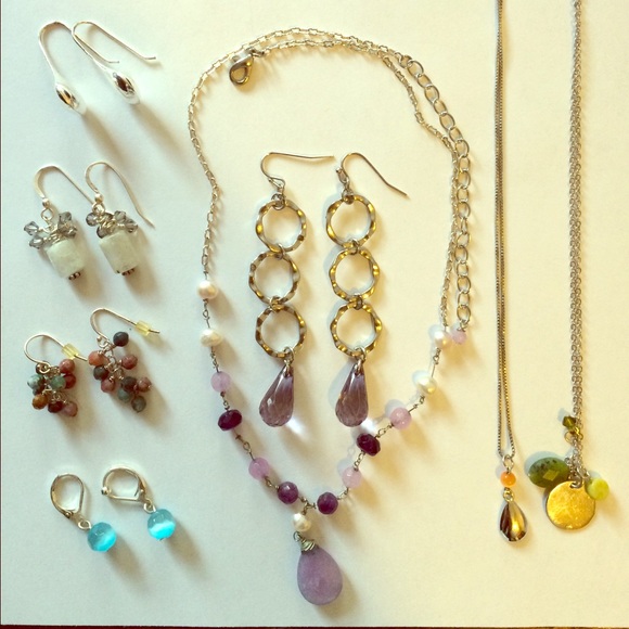 Necklaces and earrings