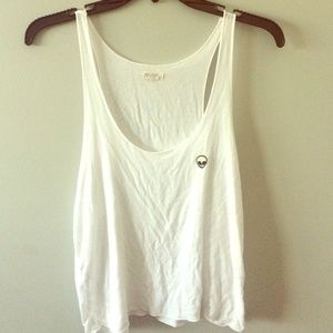 Brandy Melville white alien patch tank top