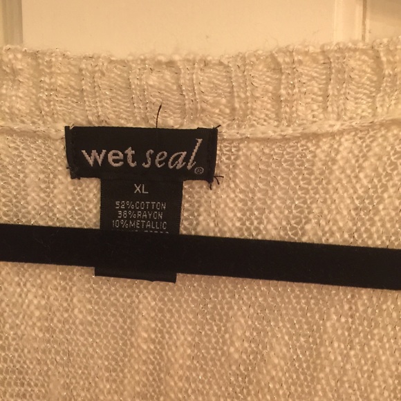 Wet seal cream sparkle sweater - Picture 3 of 3
