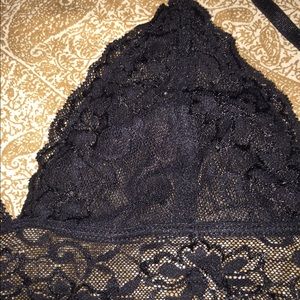 Black lace bralette