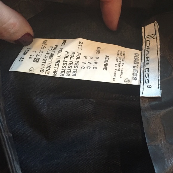 Super stylish Faux leather crocodile pencil skirt - Picture 4 of 4