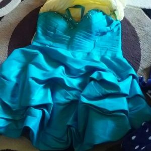 Baby blue ruffles dress