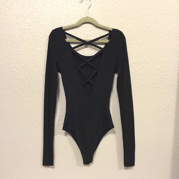 💕Last 1💕Lattice Back Bodysuit - Picture 2 of 4