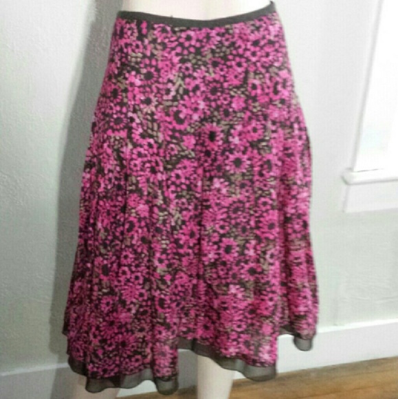 Half off! NWT Christopher & Banks Floral Skirt - Picture 2 of 3