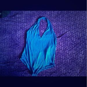 Blue bodysuit