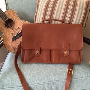 Coach Saddle Brown Classic Brief Case