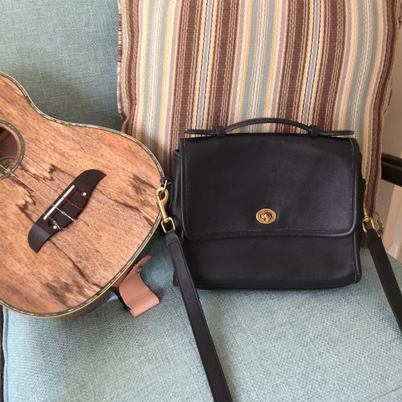 Coach Shoulder Bag.  Black.