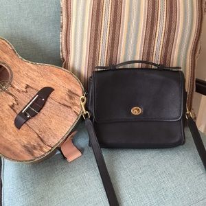 Coach Shoulder Bag.  Black.