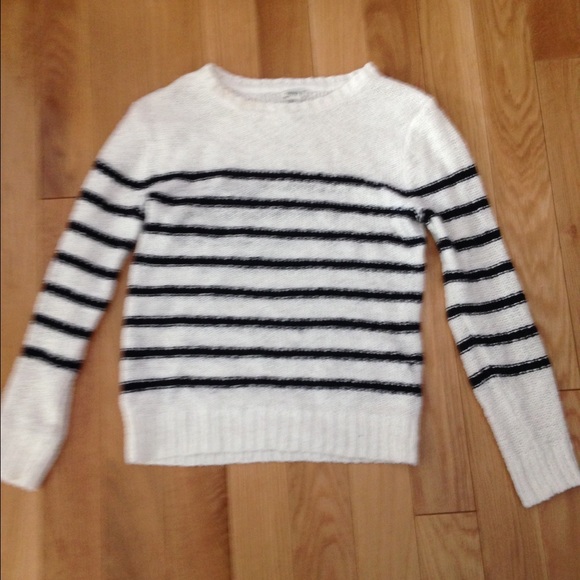 White and navy striped sweater - Picture 1 of 1