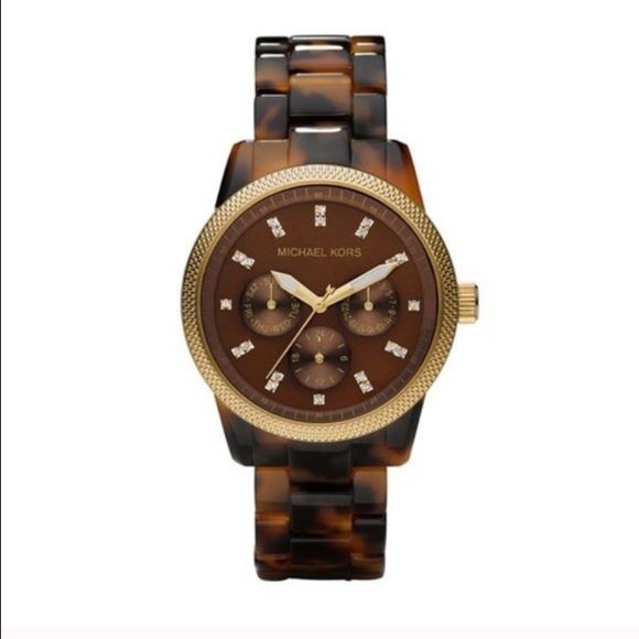 FINAL SALE - Michael Kors Tortoise Watch $88!