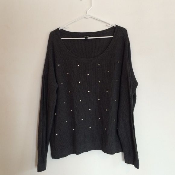 Apt 9 Beaded Front Sweater