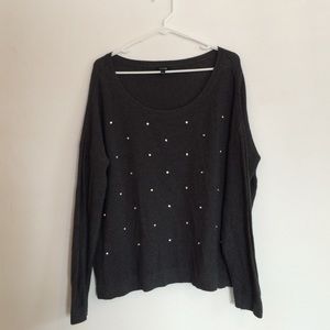 Apt 9 Beaded Front Sweater