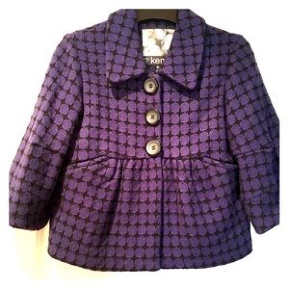 Kensie purple and black jacket.