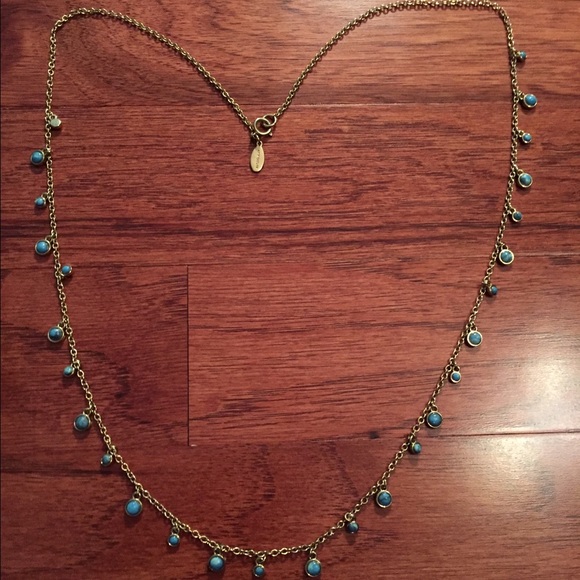 Ann Taylor Turquoise Bead Necklace