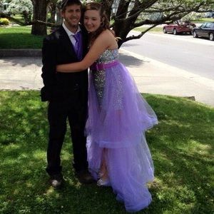 Beautiful size 4 adjustable custom prom dress