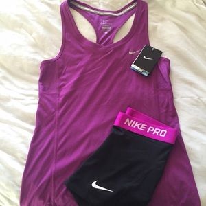 Nike pro and tank top!