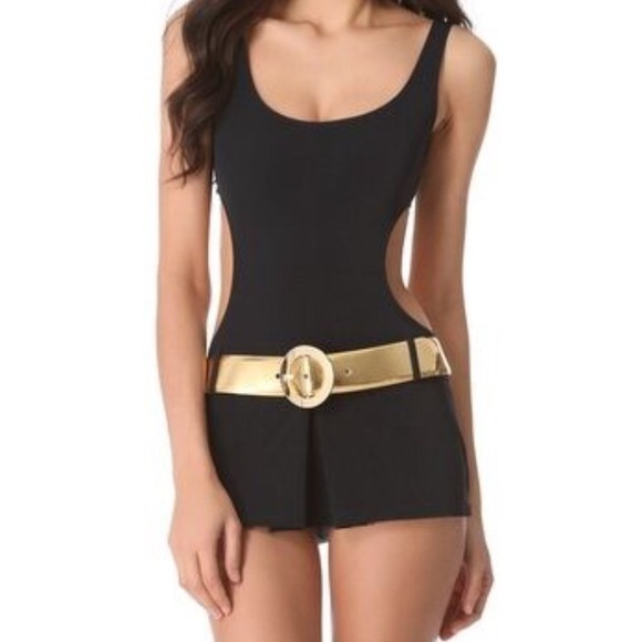 Michael Kors Collection Belted Swimsuit