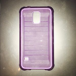 Purple Samsung Galaxy s5 protective case.