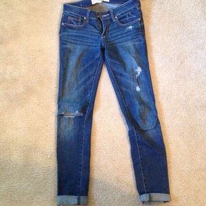 Abercrombie distressed jeans