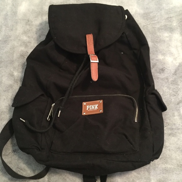 Victoria's Secret PINK Backpack - Black Cloth