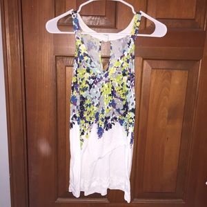 Blue, green, purple tank top.