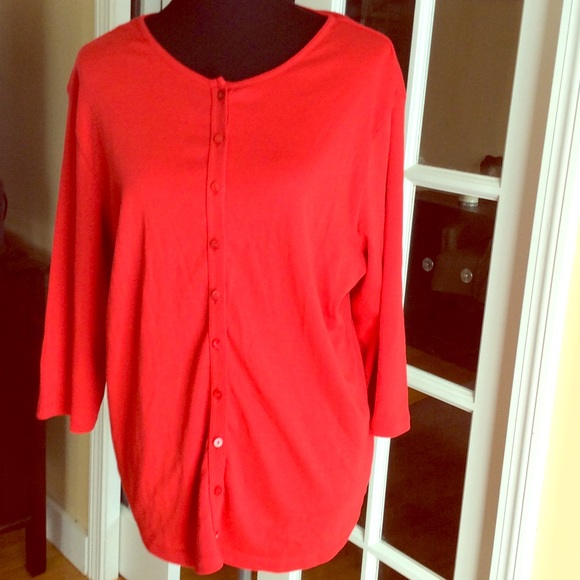 Karen Scott Top sz L