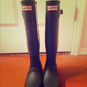 Navy Blue Hunter Boots