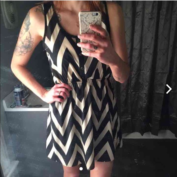 Chevron print summer dress