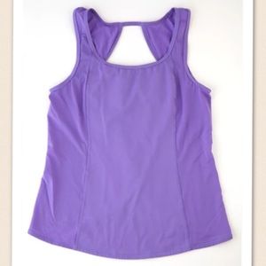 Purple Lululemon Open Back Tank