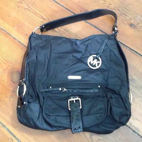 Michael Kors Black and Gold Purse