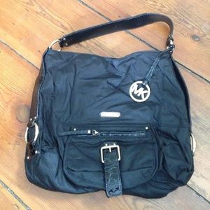 Michael Kors Black and Gold Purse