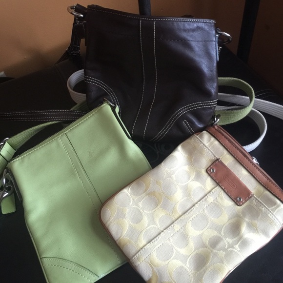 Set of three coach Crossbody bags small
