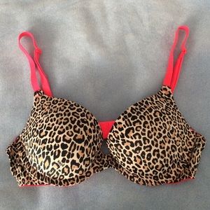 Victoria's Secret PINK Leopard Push-up Bra