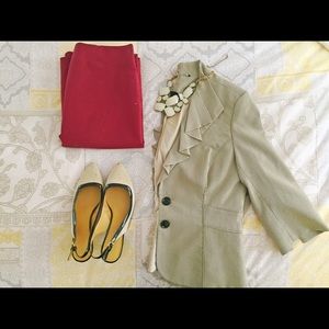 Grey and black dotted blazer