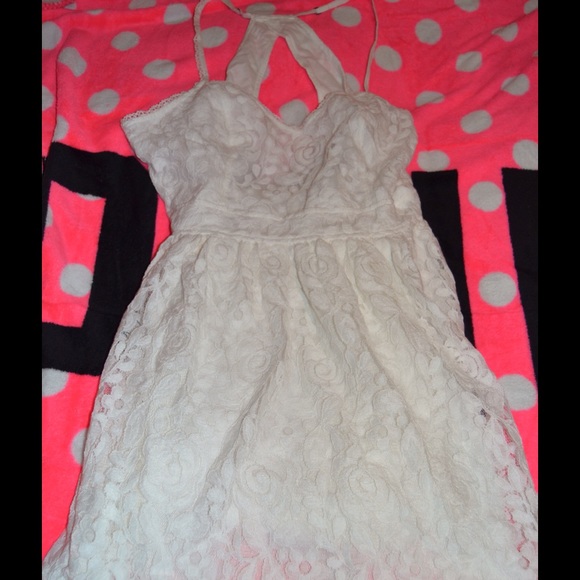 Abercrombie & Fitch open back lace dress L NWT