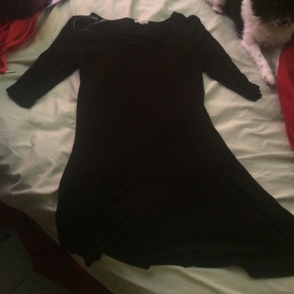 Black shift dress