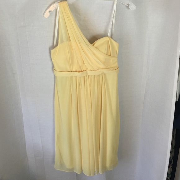Canary yellow semi-formal dress
