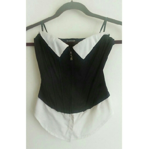 BEBE Tuxedo Corset
