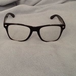 Non- Prescription Nerd Glasses (black)