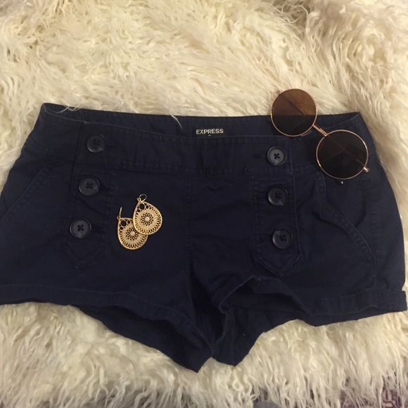 Express Navy Sailor Shorts