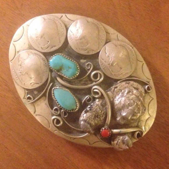 Vintage Squaw Wrap Bear Turquoise