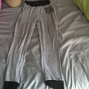 Black and gray joggers