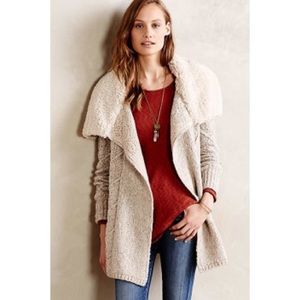 Anthropologie Sherpa Cardigan, NWT