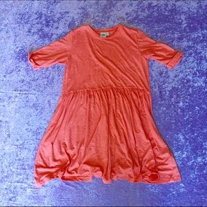 ASOS Coral Skater T-shirt Dress