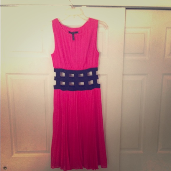 Bcbg pleated dress