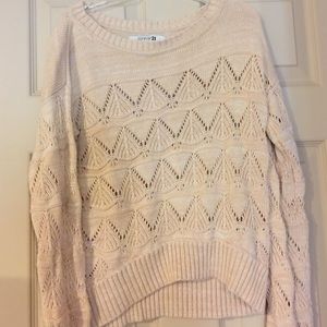 Tan slouchy sweater