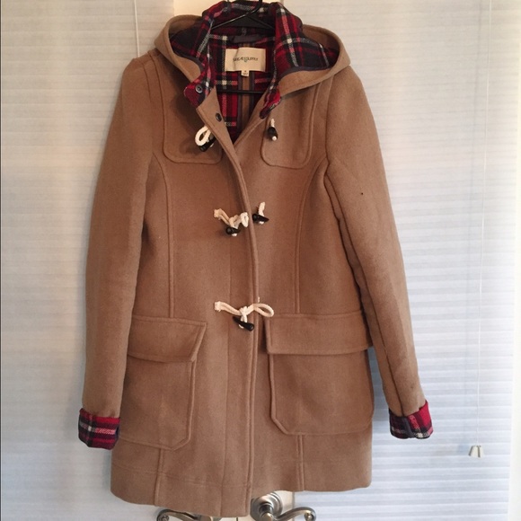 Thread and supply Jackets & Blazers - Long pea coat with plaid lining
